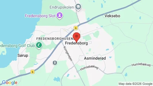 Kliniklokaler til leje i Fredensborg - kort over placeringen